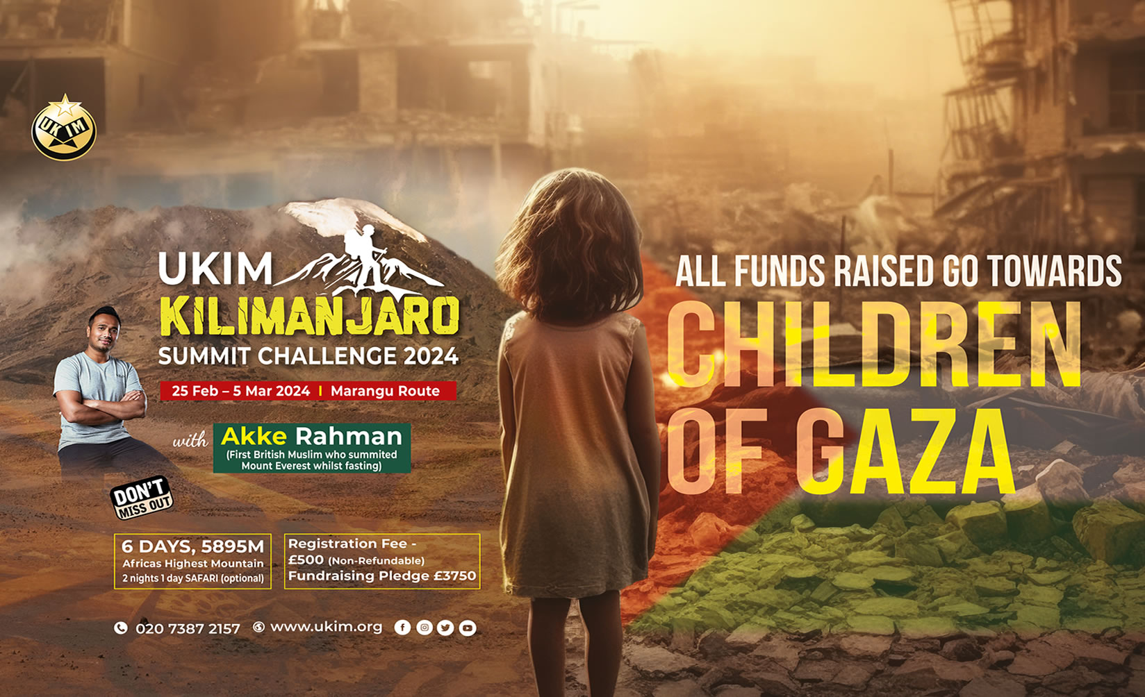 CLIMB MOUNT KILIMANJARO, THE ROOF OF AFRICA-TEAM UKIM SUPPORTING CHILDREN OF GAZA